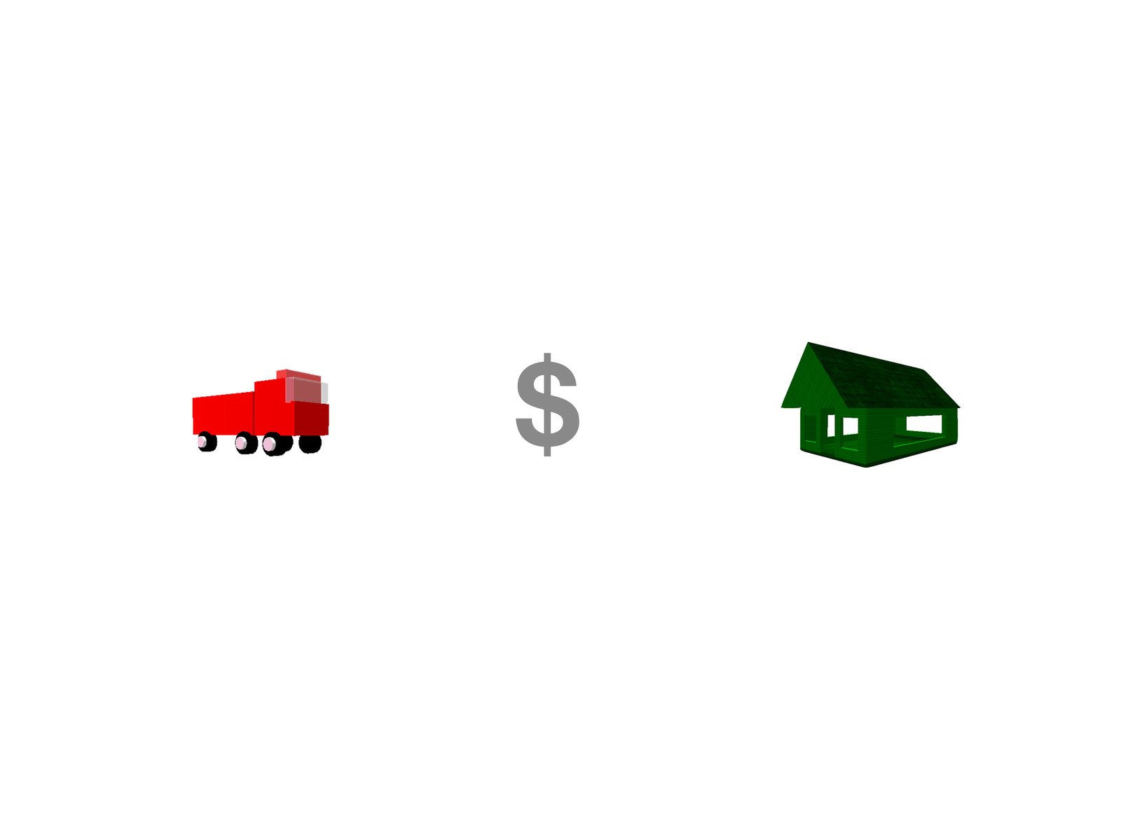 tausch·ware·handel — truck, dollar, house