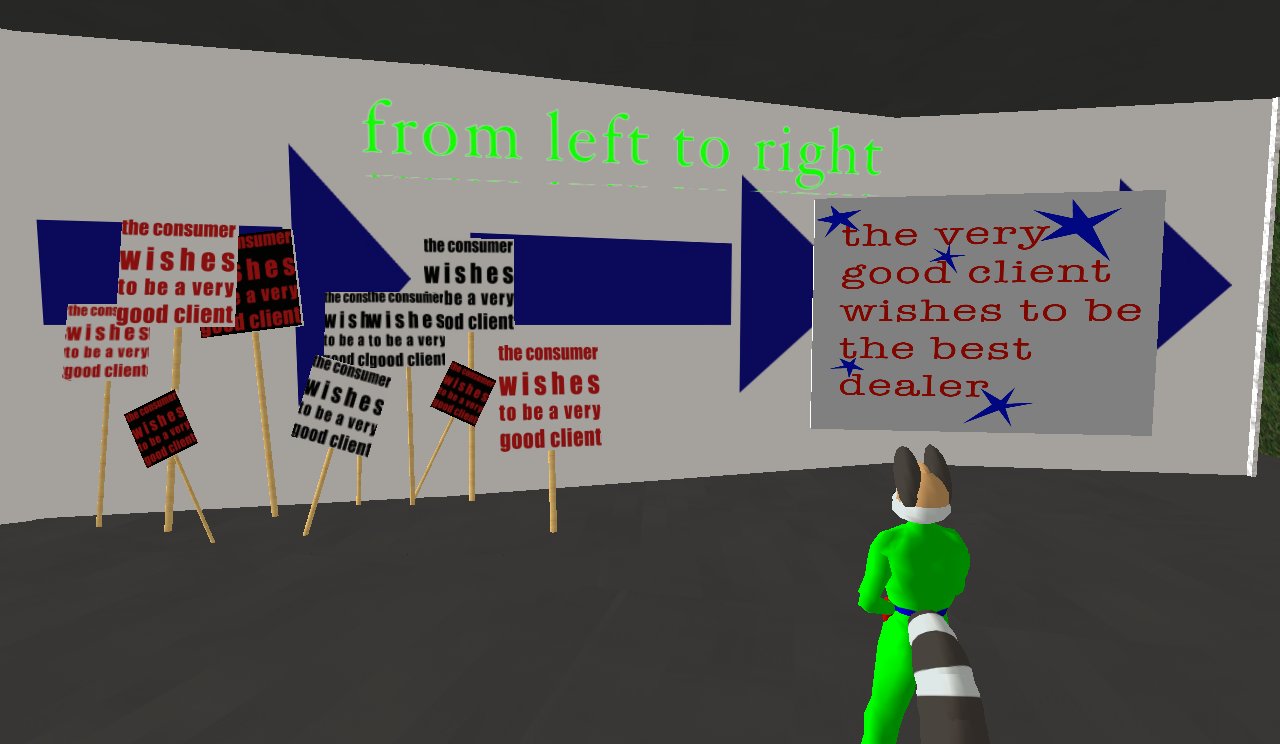 the avatar among the placards