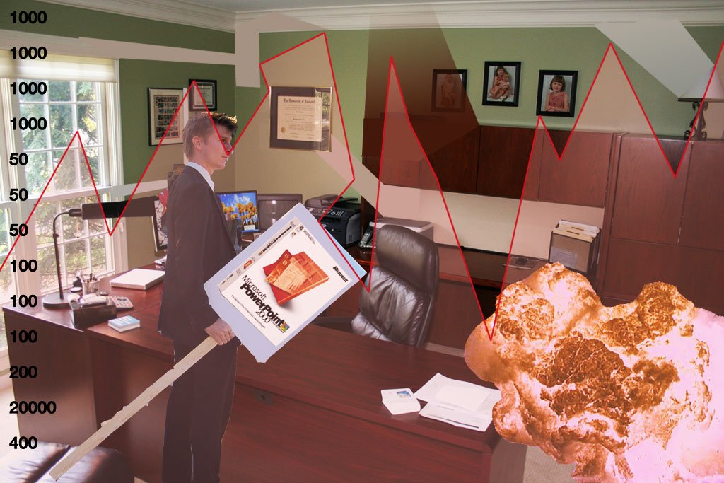 PowerPoint presentation at the office