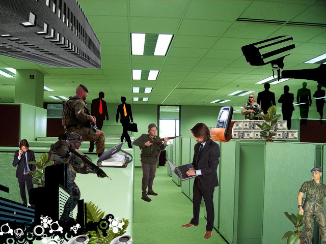 Business as usual — a militarised office