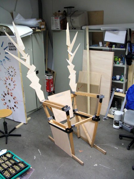 The throne nobody can sit on — a chair built of jagged white shards